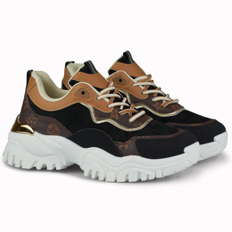 Sneakers da donna con stampa Fanny nero 2