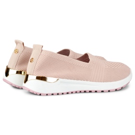Scarpe casual da donna comode e flessibili rosa 1