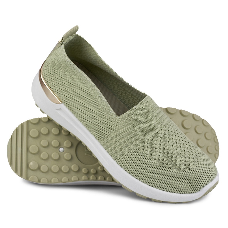 Scarpe casual da donna comode e flessibili verde 1