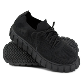 Scarpe sportive da donna nere flessibili nero 1
