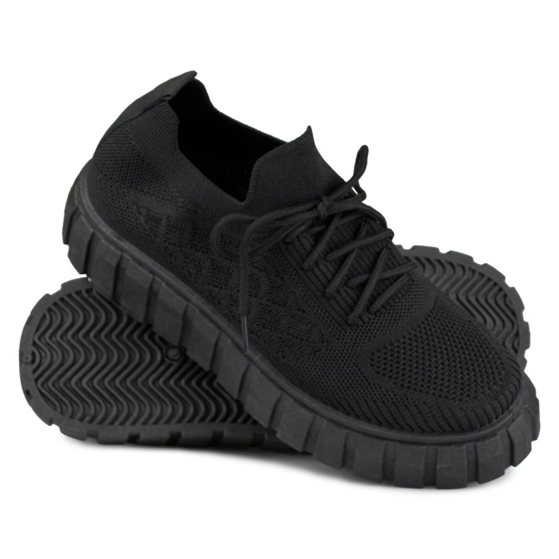 Scarpe sportive da donna nere flessibili nero 1