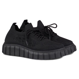 Scarpe sportive da donna nere flessibili nero 2