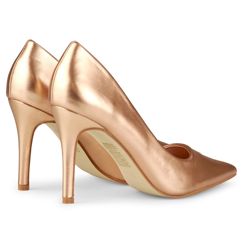 Spille classiche dorate realizzate in ecopelle d'oro 1
