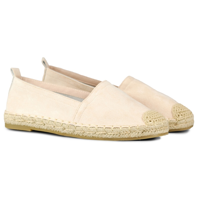 Classiche espadrillas da donna beige 1