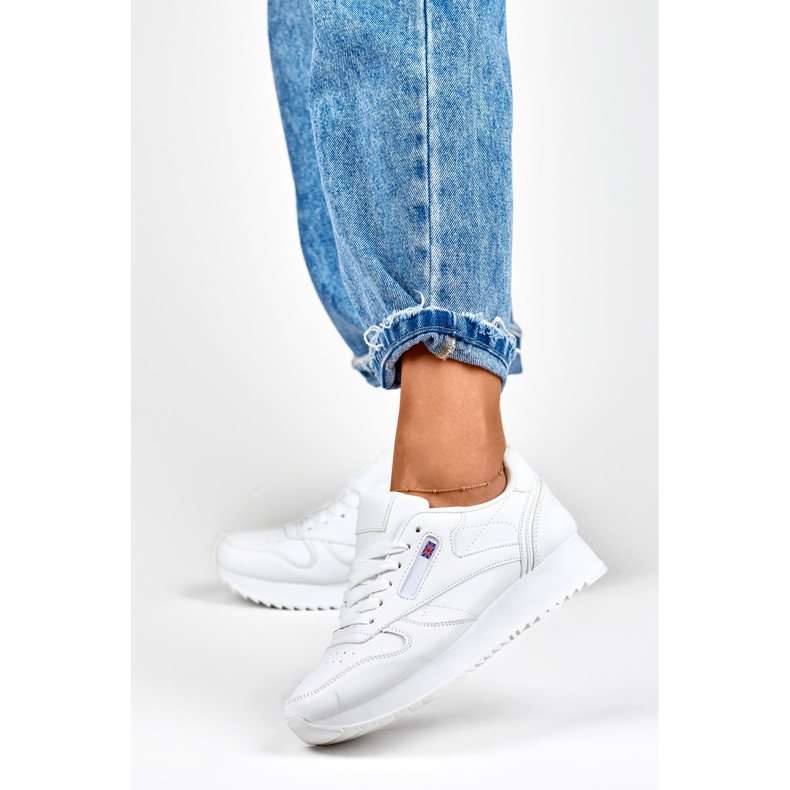 Classiche sneakers bianche da donna bianca 2