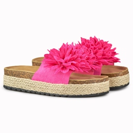 Espadrillas fucsia da donna rosa 1