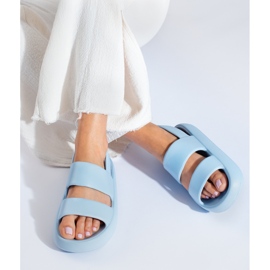 Sandali da donna in gomma blu Shelovet 2