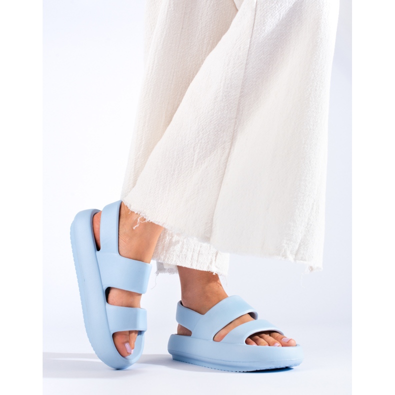 Sandali da donna in gomma blu Shelovet 1