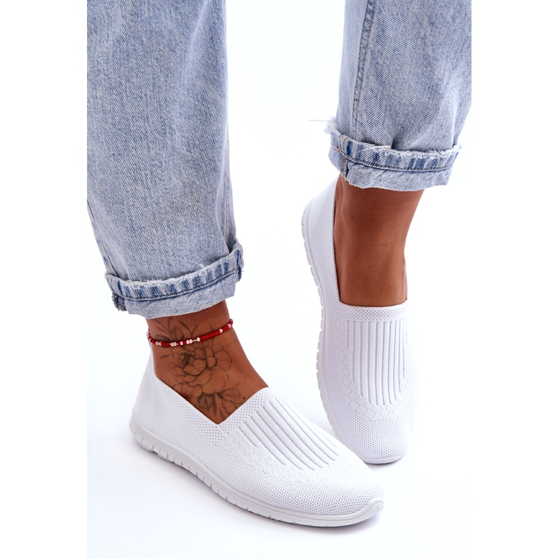 News Sneakers senza lacci da donna Bianco Lento bianca 4