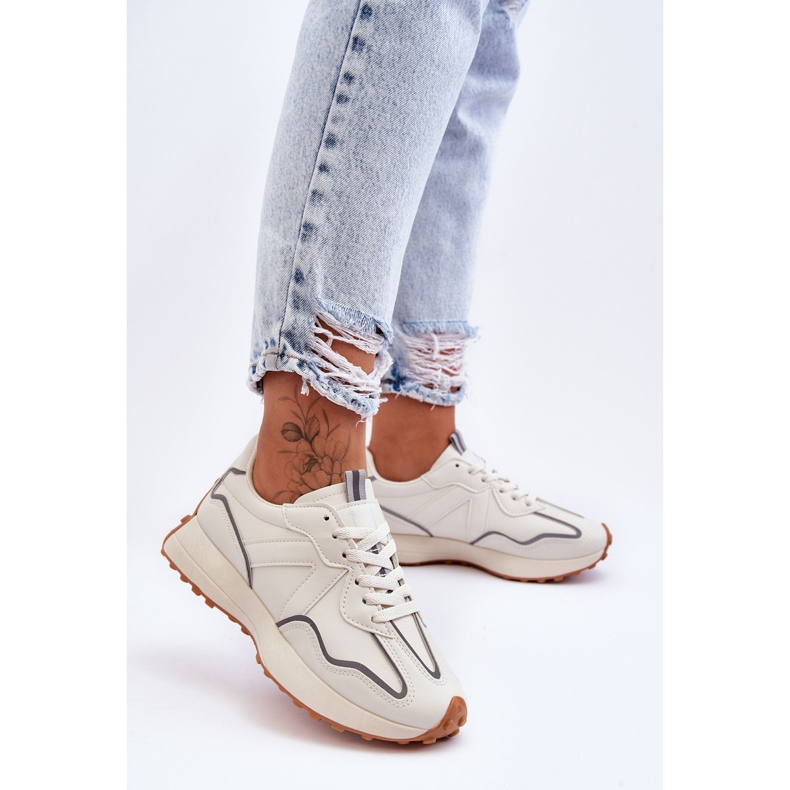 FJ1 Scarpe Sportive da Donna Beige Faro bianco 1