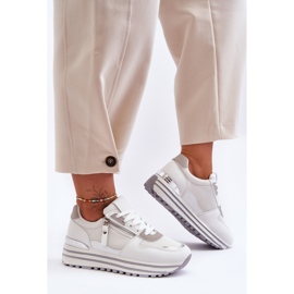 FJ1 Scarpe Sportive Donna Con Cerniera Decorativa Bianco Cairo 2