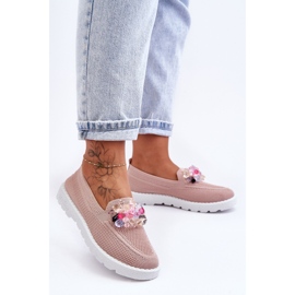 PM1 Sneakers Slip-On Da Donna Con Abbellimenti Rosa Taylor 1