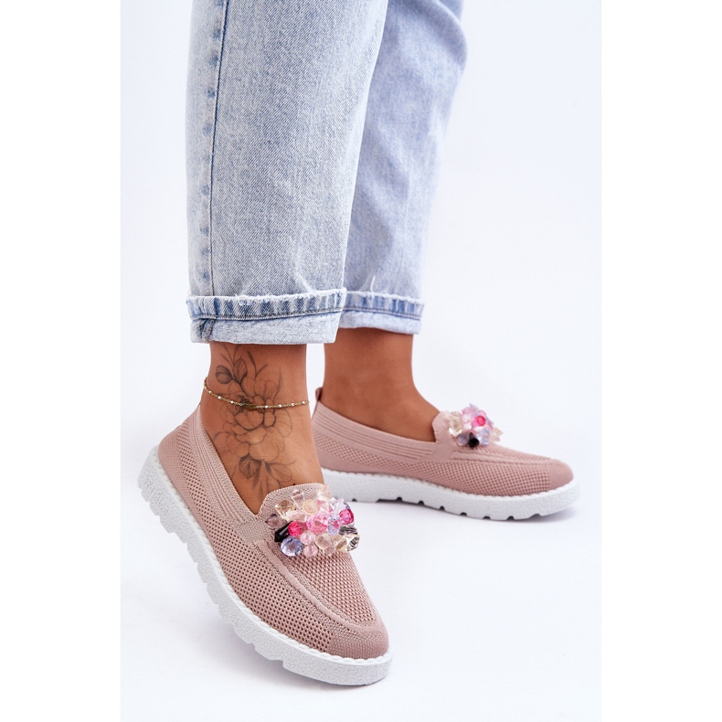 PM1 Sneakers Slip-On Da Donna Con Abbellimenti Rosa Taylor 1