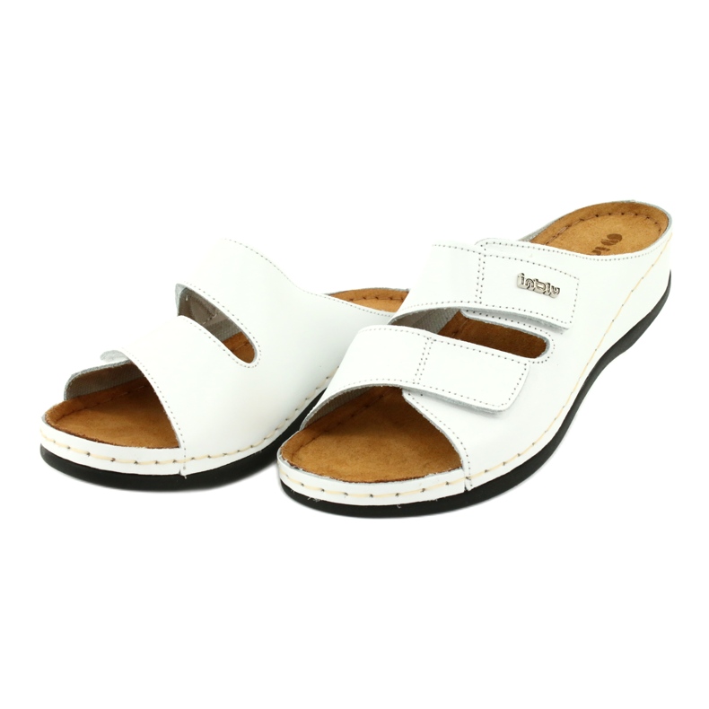 Inblu scarpe da donna pantofole 158D107 bianca 2