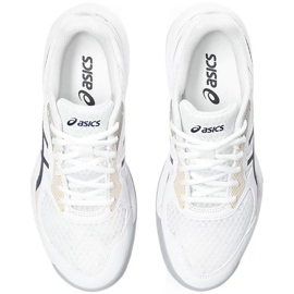Asics Upcourt 5 W 1072A088 104 scarpe da pallavolo bianca bianca 1