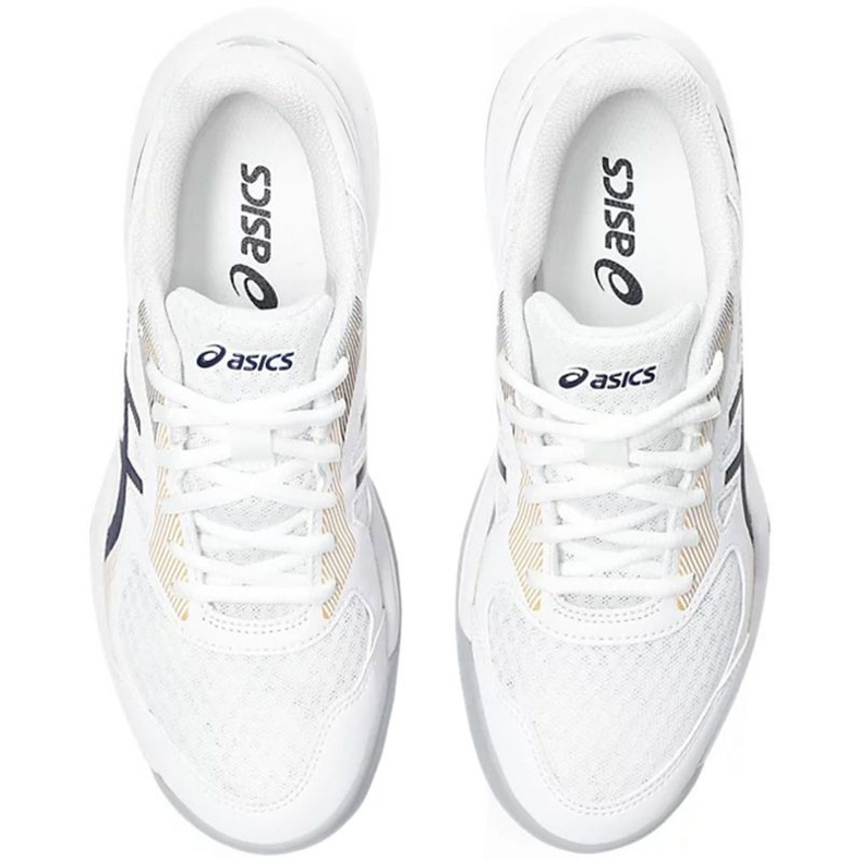 Asics Upcourt 5 W 1072A088 104 scarpe da pallavolo bianca bianca 1