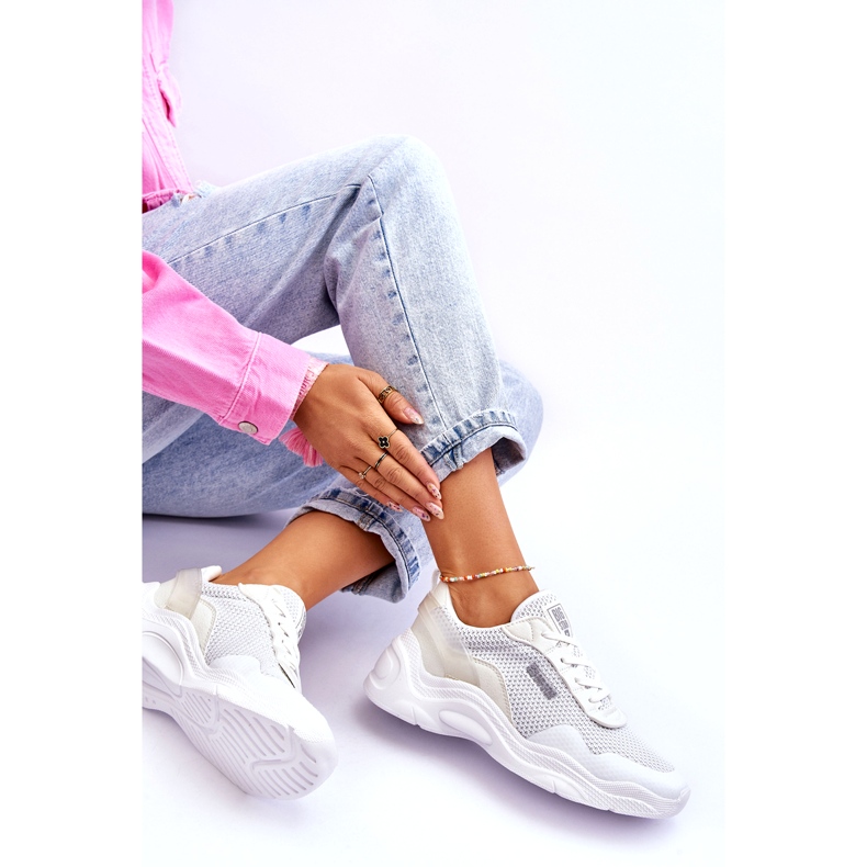 Scarpe Sportive da Donna in Tessuto Memory Foam System Big Star LL274A064 Bianche bianca 7