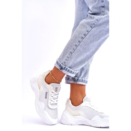 Scarpe Sportive da Donna in Tessuto Memory Foam System Big Star LL274A064 Bianche bianco 2