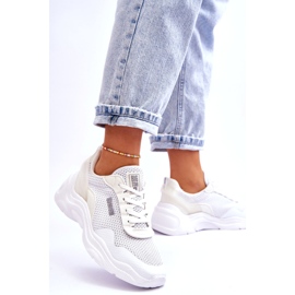 Scarpe Sportive da Donna in Tessuto Memory Foam System Big Star LL274A064 Bianche bianco 3