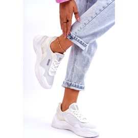 Scarpe Sportive da Donna in Tessuto Memory Foam System Big Star LL274A064 Bianche bianco 4
