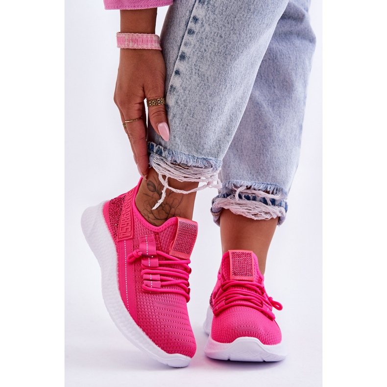 PM1 Scarpe Sportive Slip-on Donna Rosa Neon Hold Me! 1