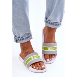 Ciabatte in schiuma leggera Big Star JJ274647 Bianco-Grigio 1