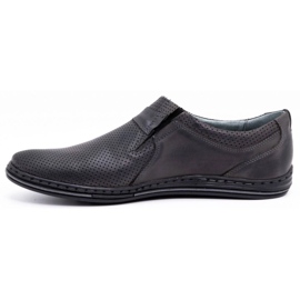 Polbut Scarpe uomo in pelle 362 perforazione grigia grigio 2