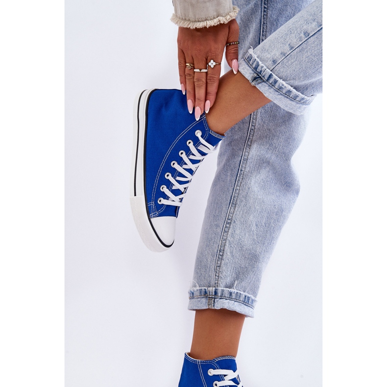 FR1 Sneakers Classiche da Donna Alte Blu Remos 2