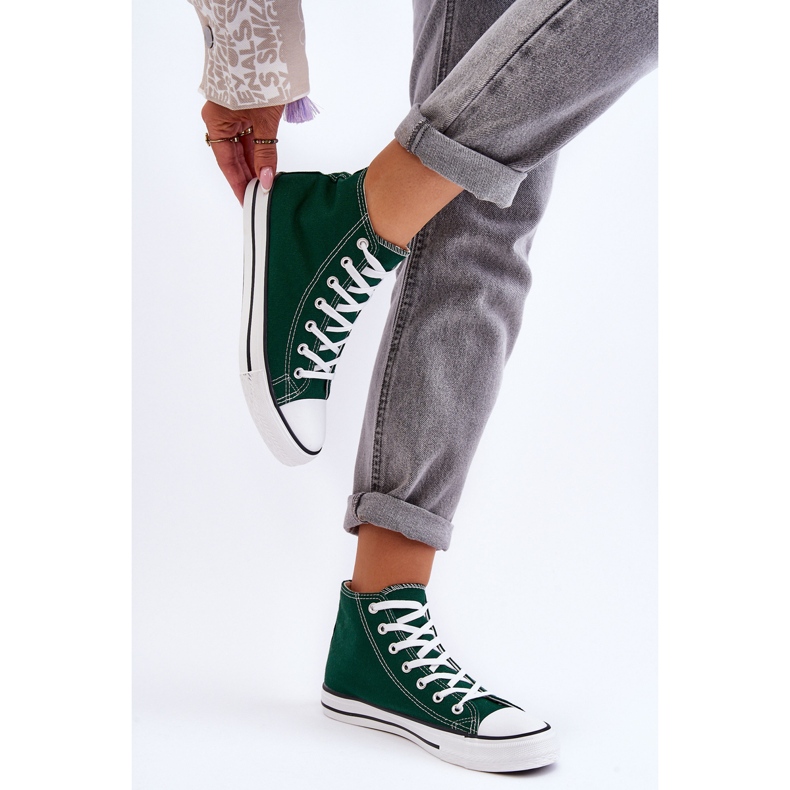 FR1 Sneakers Classiche da Donna Alte Verde Remos 2