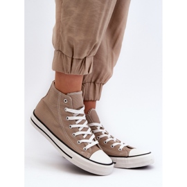 FR1 Sneakers Alte Classiche da Donna Beige Remos 1