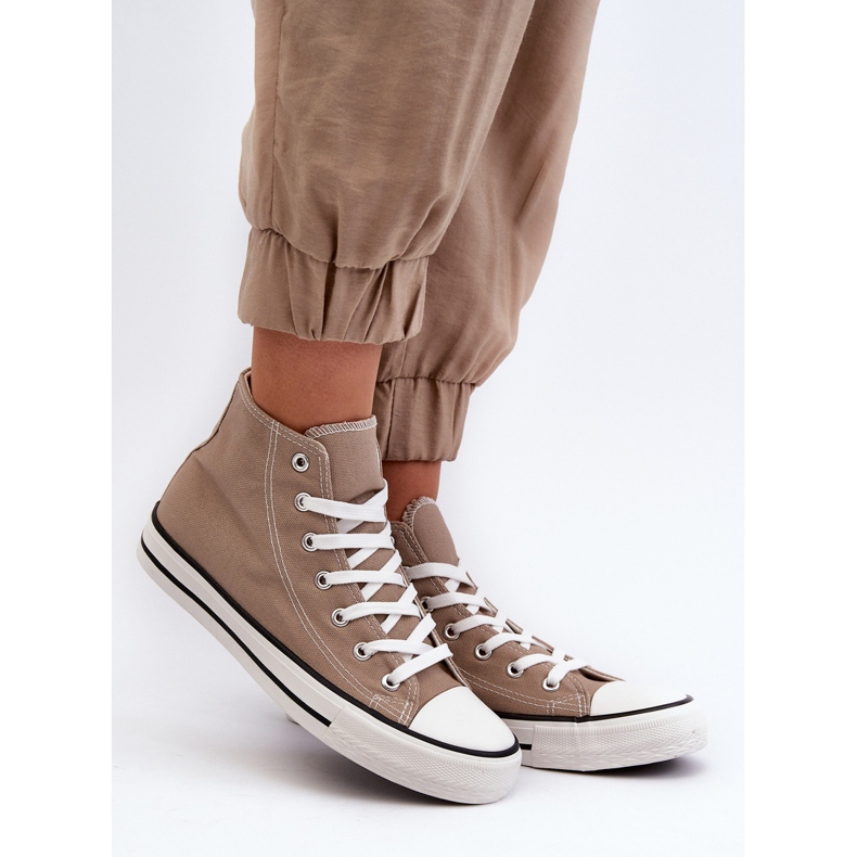 FR1 Sneakers Alte Classiche da Donna Beige Remos 1