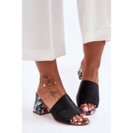 Lewski Shoes Scarpe Leski con tacco alto in pelle da donna 3209/K nere nero 2