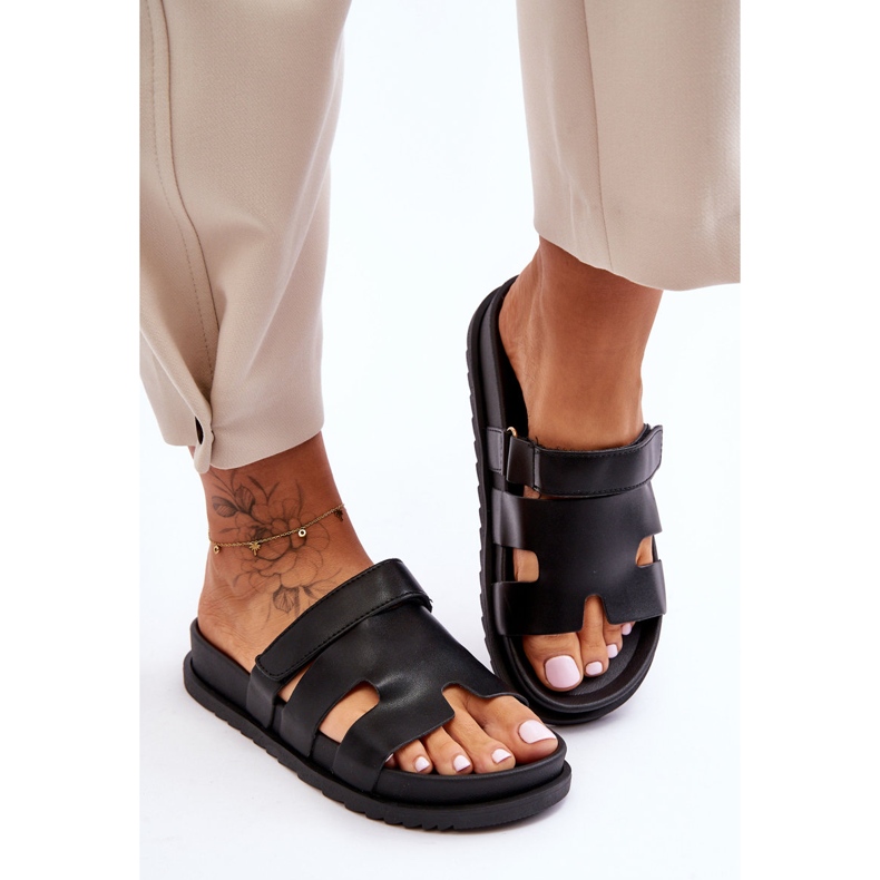 Pantofole Molie nere da donna classiche nero 1