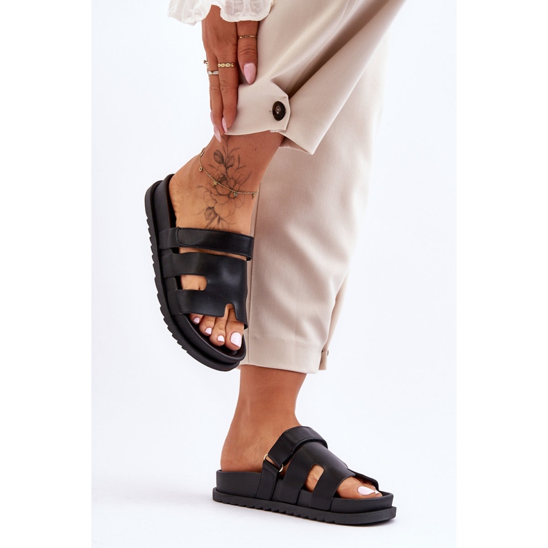 Pantofole Molie nere da donna classiche nero 2