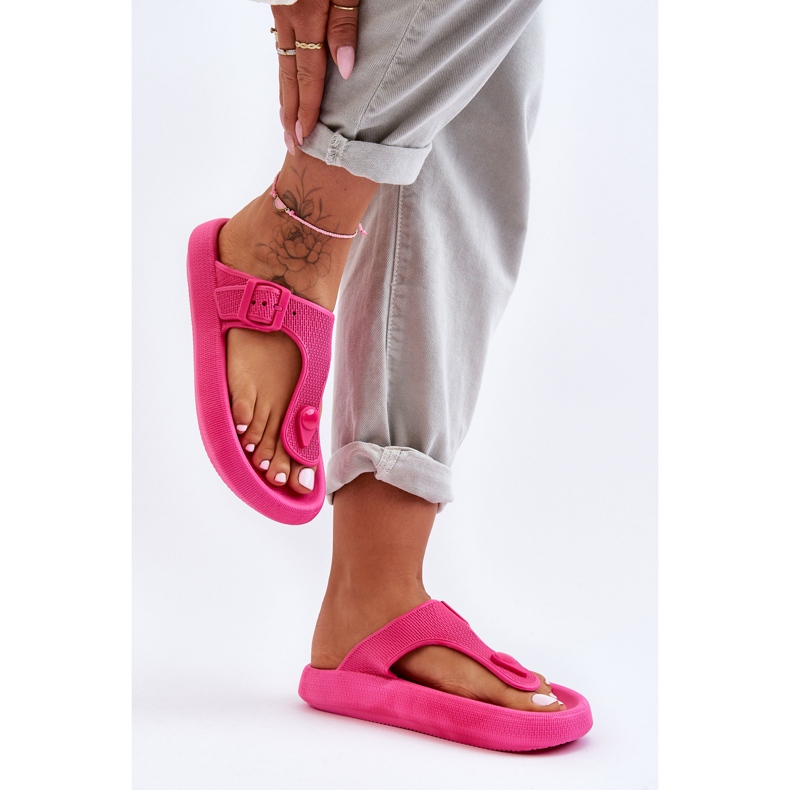 Infradito da donna in gommapiuma fucsia Apollo rosa 2
