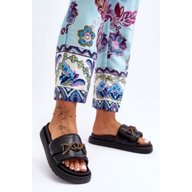 Sandali Donna Con Decoro Nero Verso 1