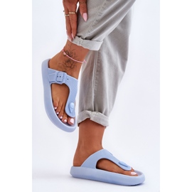 Infradito in schiuma blu Apollo da donna 1