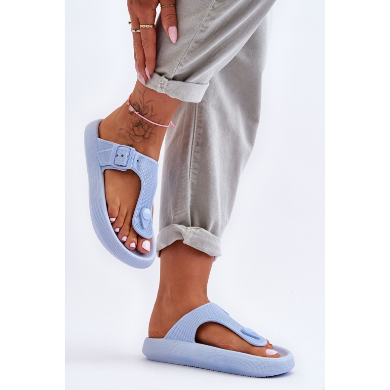 Infradito in schiuma blu Apollo da donna 1