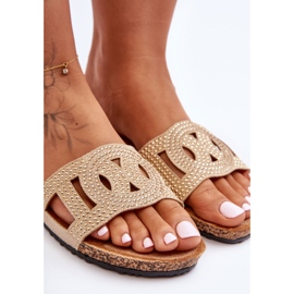 Ciabatte Donna Con Borchie Beige Evelins 2