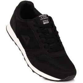 Scarpe sportive nere American Club M AM919A nero 1