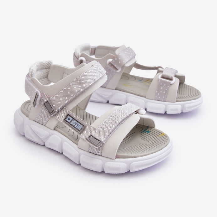 Sandali con velcro per bambini Big Star LL374201 Grigio 1