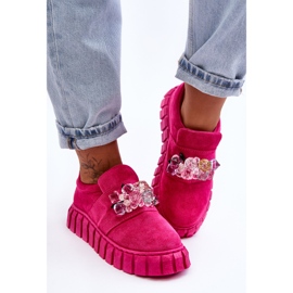 PS1 Scarpe Sportive Slip-On Alla Moda Con Decorazione Desire Fucsia rosa 1