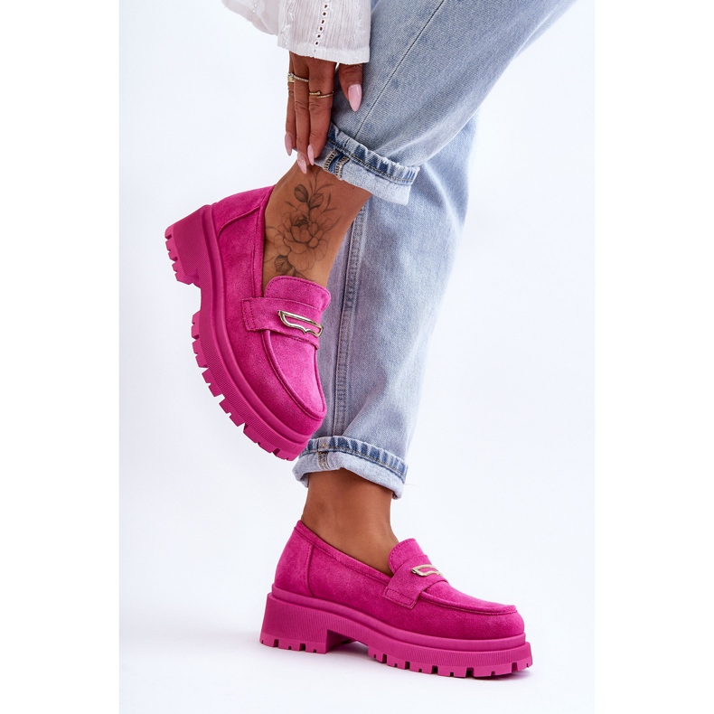 PS1 Mocassini senza lacci in camoscio da donna Rosa Pure Love 1