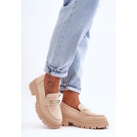 PS1 Mocassini Slip-On in pelle scamosciata da donna Beige Pure Love 2