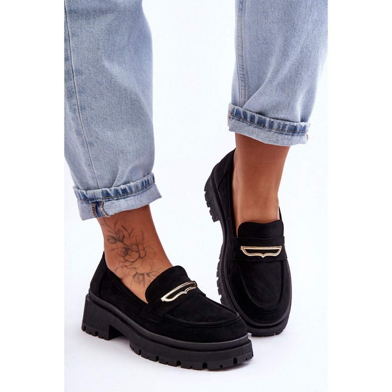 PS1 Mocassini Slip-on in pelle scamosciata da donna Nero Pure Love 1