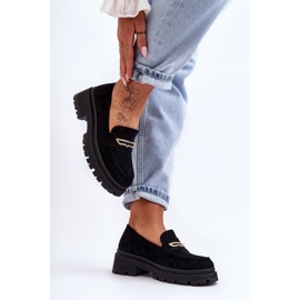 PS1 Mocassini Slip-on in pelle scamosciata da donna Nero Pure Love 2