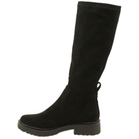 Caprice Kiss Boots 25606-41 044 Black Stretch nero 1