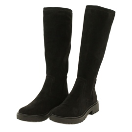 Caprice Kiss Boots 25606-41 044 Black Stretch nero 4