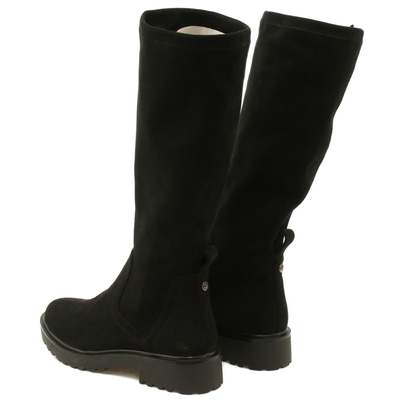 Caprice Kiss Boots 25606-41 044 Black Stretch nero 5