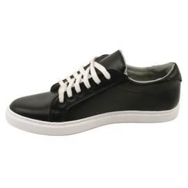 Vriston Sneaker in pelle maschile neri nero 2
